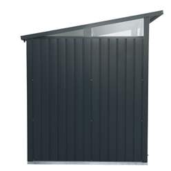 8ft x 6ft Heavy Duty Apex Metal Shed - Anthracite Grey