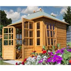 7.2ft x 8.7ft Apex Clarendon Summerhouse (Tongue and Groove floor)