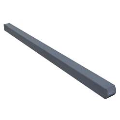 Pack Of 3 - 6ft 3 Timber Fence Post 4 (90x90mm) Pre-Painted Grey With Rounded Top