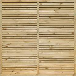 Pack Of 3 - 6 X 6 Pressure Treated Contemporary Screen Panel