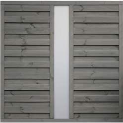Pack Of 3 - 6 X 6 Painted Grey Screen Panel With Translucent Infill