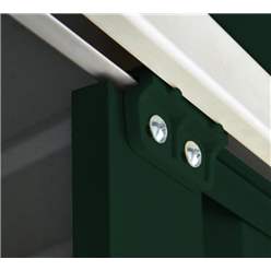 8ft x 4ft Premier EasyFix - Pent - Metal Shed - Heritage Green (2.42m x 1.24m)