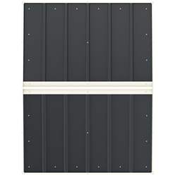 OOS - AWAITING RETURN TO STOCK DATE - 5ft x 4ft Value Apex Metal Shed - Anthracite Grey (1.62m x 1.22m)