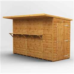 10ft X 4ft Premium Tongue And Groove Market Kiosk Bar - Single Door - 12mm Tongue And Groove Floor And Roof