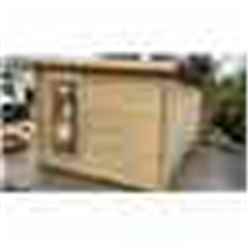 4.7m X 3.2m Pent Log Cabin - Double Glazing (40mm Wall Thickness) - Speedy Delivery - Ready To Ship Or Collect - Cancelled Order - Call For Install Quote