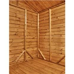 6ft x 8ft  Premium Tongue and Groove Pent Summerhouse - Double Doors - 12mm Tongue and Groove Floor and Roof