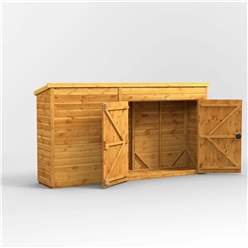 10ft x 2ft  Premium Tongue and Groove Pent Bike Shed - 12mm Tongue and Groove Floor and Roof