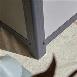 4ft x 2ft (1.25m x 0.62m) Plastic Cushion Box - Light Grey