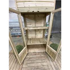 5ft X 2ft - Pent Mini Greenhouse Pressure Treated Tongue And Groove