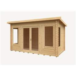 14ft X 8ft 44mm Log Cabin (19mm Tongue And Groove Floor And Roof)