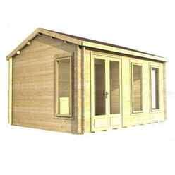 3.5m X 3.5m Premier Kaprun Log Cabin - Double Glazing - 70mm Wall Thickness