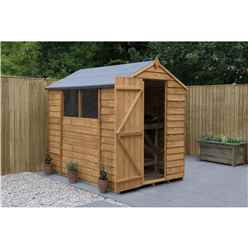 7ft X 5ft (2.1m X 1.5m) Overlap Apex Shed With Single Door And 2 Windows - Modular