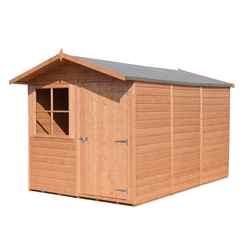Installed - 10ft X 7ft (2.97m X 2.05m) - Tongue And Groove - Apex Garden Wooden Shed/workshop - 1 Opening Window - Single Door - 12mm Tongue And Groove Floor  Installation Included