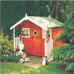 INSTALLED 6ft x 4ft (1.72m x 1.19m) -  Wooden Hobby Playhouse INSTALLATION INCLUDED