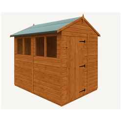 8ft X 6ft Tongue And Groove Shed (12mm Tongue And Groove Floor And Apex Roof)