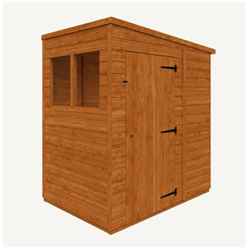 4ft X 6ft Tongue And Groove Pent Shed (12mm Tongue And Groove Floor And Roof)