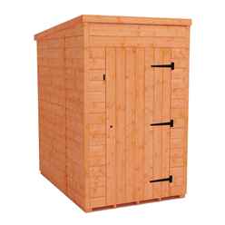 4ft X 6ft Windowless Tongue And Groove Pent Shed (12mm Tongue And Groove Floor And Roof)