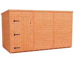 12ft X 6ft Windowless Tongue And Groove Pent Shed (12mm Tongue And Groove Floor And Roof)
