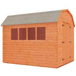 8ft X 8ft Tongue And Groove Barn With 4 Windows (12mm Tongue And Groove Floor And Roof)