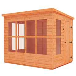 8ft X 6ft Pent Summerhouse (12mm Tongue And Groove Floor And Roof)