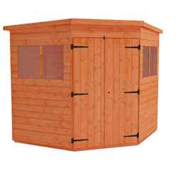 7ft X 7ft Tongue And Groove Corner Shed (12mm Tongue And Groove Floor And Roof)