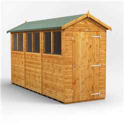 12ft x 4ft Premium Tongue and Groove Apex Shed - Single Door - 6 Windows - 12mm Tongue and Groove Floor and Roof