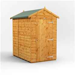 6ft x 4ft Premium Tongue and Groove Apex Shed - Single Door - Windowless - 12mm Tongue and Groove Floor and Roof
