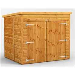 6ft x 5ft  Premium Tongue and Groove Pent Bike Shed - 12mm Tongue and Groove Floor and Roof