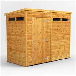 8ft x 4ft Security Tongue and Groove Pent Shed - Single Door - 12mm Tongue and Groove Floor and Roof