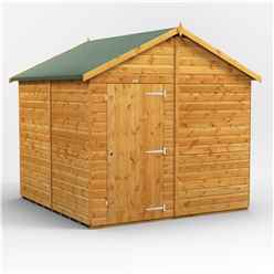 8ft x 8ft  Premium Tongue and Groove Apex Shed - Single Door - Windowless - 12mm Tongue and Groove Floor and Roof