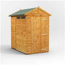 6ft x 4ft Security Tongue and Groove Apex Shed - Single Door - 2 Windows - 12mm Tongue and Groove Floor and Roof