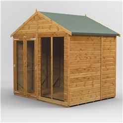 6ft x 8ft Premium Tongue and Groove Apex Summerhouse - Double Doors - 12mm Tongue and Groove Floor and Roof