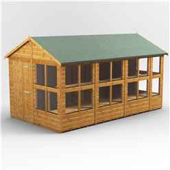 14ft x 8ft Premium Tongue and Groove Apex Potting Shed - Single Door - 18 Windows - 12mm Tongue and Groove Floor and Roof