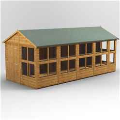 18ft x 8ft Premium Tongue and Groove Apex Potting Shed - Single Door - 22 Windows - 12mm Tongue and Groove Floor and Roof