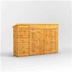 8ft x 4ft  Premium Tongue and Groove Pent Bike Shed - 12mm Tongue and Groove Floor and Roof