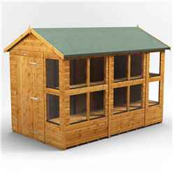 10ft x 6ft Premium Tongue and Groove Apex Potting Shed - Single Door - 14 Windows - 12mm Tongue and Groove Floor and Roof