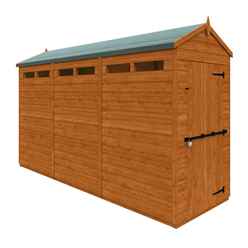 12ft X 4ft Tongue And Groove Security Shed (12mm Tongue And Groove Floor And Apex Roof)