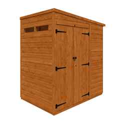 4ft x 6ft Tongue and Groove Double Door Security Shed (12mm Tongue and Groove Floor and Pent Roof)