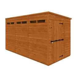 12ft X 6ft Tongue And Groove Double Door Security Shed (12mm Tongue And Groove Floor And Pent Roof)