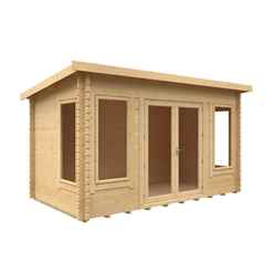 14ft X 10ft 44mm Log Cabin (19mm Tongue And Groove Floor And Roof)