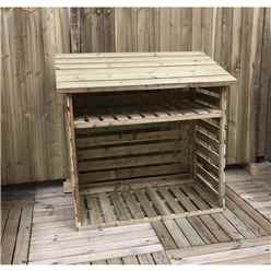 7ft X 2ft Pressure Treated Tongue & Groove Log Store
