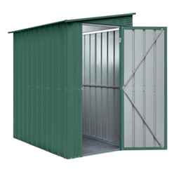 4ft x 6ft Premier EasyFix - Lean To - Metal Shed - Heritage Green (1.24m x 1.80m)