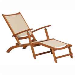 Henley Padded Textylene Steamer Chair  - Golden Sand Textylen - Free Next Working Day Delivery (mon-Fri)