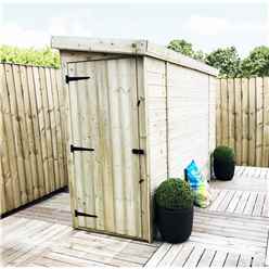 10ft X 3ft Windowless Pressure Treated Tongue & Groove Pent Shed + Side Door