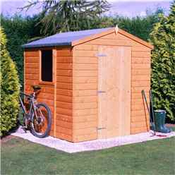 Installed - Stowe - 7ft X 5ft (2.05m X 1.62m) - Tongue & Groove - Apex Garden Shed - 1 Opening Window - 12mm Tongue And Groove Floor Installation Included