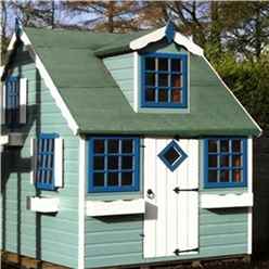 INSTALLED - 6ft x 8ft (2.39m x 1.79m) - Cottage Playhouse - 12mm Tongue and Groove INSTALLATION INCLUDED