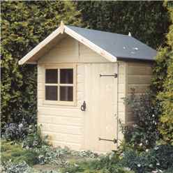 INSTALLED 5ft x 4ft (1.48m x 1.42m) - Wooden Club Playhouse INSTALLATION INCLUDED