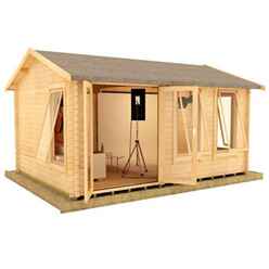 18ft X 10ft Ralph 44mm Log Cabin (19mm Tongue And Groove Floor And Roof) (5350x2950)