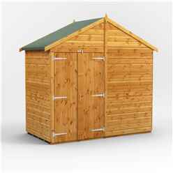 4ft x 8ft  Premium Tongue and Groove Apex Shed - Double Doors - Windowless - 12mm Tongue and Groove Floor and Roof