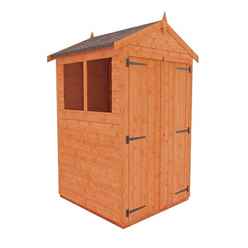 4ft X 4ft Tongue And Groove Shed With Double Doors (12mm Tongue And Groove Floor And Apex Roof)
